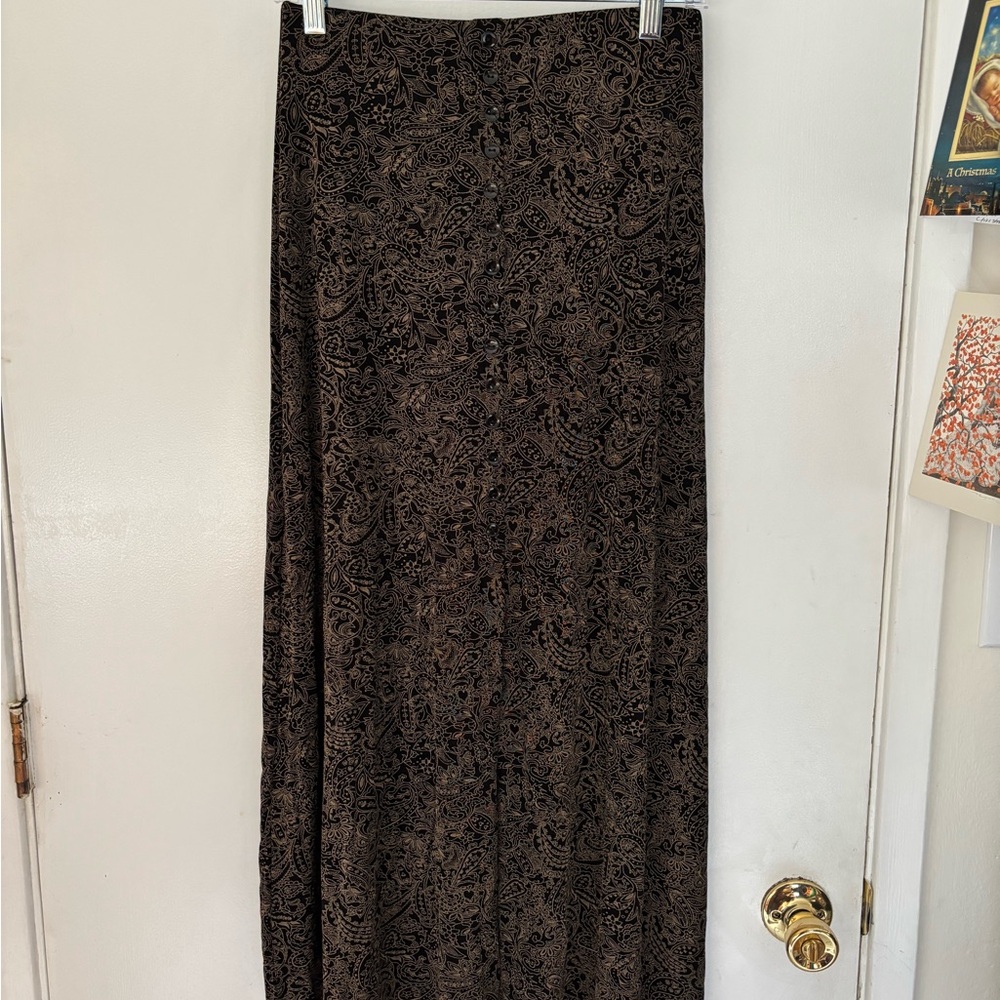 Vintage Briggs New York Paisley Midi Skirt